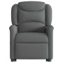 Sillón reclinable elevable de tela gris oscuro en Sillones | Comprar online en Foru.es