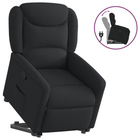 Sillón reclinable elevable tela negro en Sillones | Comprar online en Foru.es