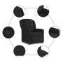Sillón reclinable elevable tela negro en Sillones | Comprar online en Foru.es
