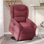 Sillón reclinable elevable tela rojo tinto en Sillones | Comprar online en Foru.es