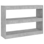 Estantería/divisor de espacios gris hormigón 100x30x72 cm de vidaXL, Librerías y estanterías - Ref: Foro24-811740, Precio: 50...