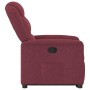 Sillón reclinable elevable tela rojo tinto en Sillones | Comprar online en Foru.es