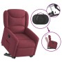 Sillón reclinable elevable tela rojo tinto en Sillones | Comprar online en Foru.es