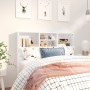 Mueble cabecero blanco brillante 120x19x103,5 cm de vidaXL, Cabeceros y pies de cama - Ref: Foro24-811859, Precio: 63,97 €, D...