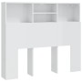 Mueble cabecero blanco brillante 120x19x103,5 cm de vidaXL, Cabeceros y pies de cama - Ref: Foro24-811859, Precio: 63,97 €, D...