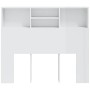 Mueble cabecero blanco brillante 120x19x103,5 cm de vidaXL, Cabeceros y pies de cama - Ref: Foro24-811859, Precio: 63,97 €, D...