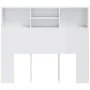 Mueble cabecero blanco brillante 120x19x103,5 cm de vidaXL, Cabeceros y pies de cama - Ref: Foro24-811859, Precio: 63,15 €, D...
