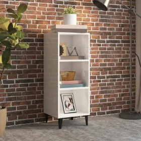 Glossy white plywood sideboard 34.5x32.5x90 cm by vidaXL, Sideboards - Ref: Foro24-812390, Price: 39,98 €, Discount: %