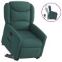 Sillón reclinable elevable tela verde oscuro en Sillones | Comprar online en Foru.es