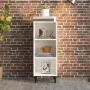 Aparador de madera contrachapada blanco brillo 34,5x32,5x90 cm de vidaXL, Aparadores - Ref: Foro24-812390, Precio: 39,98 €, D...