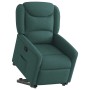Sillón reclinable elevable tela verde oscuro en Sillones | Comprar online en Foru.es