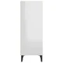 Aparador de madera contrachapada blanco brillo 34,5x32,5x90 cm de vidaXL, Aparadores - Ref: Foro24-812390, Precio: 39,98 €, D...