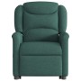 Sillón reclinable elevable tela verde oscuro en Sillones | Comprar online en Foru.es