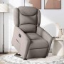 Sillón reclinable elevable tela gris taupe en Sillones | Comprar online en Foru.es