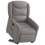 Sillón reclinable elevable tela gris taupe en Sillones | Comprar online en Foru.es