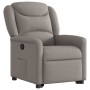 Sillón reclinable elevable tela gris taupe en Sillones | Comprar online en Foru.es