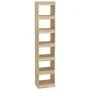 Estantería/divisor espacios color roble Sonoma 40x30x198 cm de vidaXL, Librerías y estanterías - Ref: Foro24-811640, Precio: ...