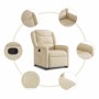 Sillón reclinable elevable de tela color crema en Sillones | Comprar online en Foru.es