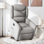 Sillón reclinable elevable de tela gris nube en Sillones | Comprar online en Foru.es