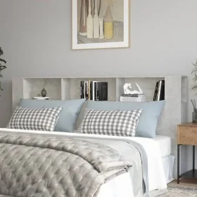 Mueble cabecero gris hormigón 220x18,5x104,5 cm de vidaXL, Cabeceros y pies de cama - Ref: Foro24-811965, Precio: 87,33 €, De...