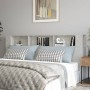 Mueble cabecero gris hormigón 220x18,5x104,5 cm de vidaXL, Cabeceros y pies de cama - Ref: Foro24-811965, Precio: 88,64 €, De...