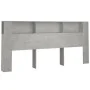 Concrete gray headboard furniture 220x18.5x104.5 cm by vidaXL, Headboards and footboards - Ref: Foro24-811965, Price: 87,33 €...