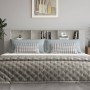Mueble cabecero gris hormigón 220x18,5x104,5 cm de vidaXL, Cabeceros y pies de cama - Ref: Foro24-811965, Precio: 88,64 €, De...
