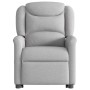 Sillón reclinable elevable de tela gris nube en Sillones | Comprar online en Foru.es