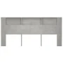 Betongraues Kopfteilmöbel 220x18,5x104,5 cm von vidaXL, Kopf- und Fußteile - Ref: Foro24-811965, Preis: 87,33 €, Rabatt: %