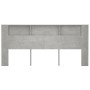 Mueble cabecero gris hormigón 220x18,5x104,5 cm de vidaXL, Cabeceros y pies de cama - Ref: Foro24-811965, Precio: 88,64 €, De...