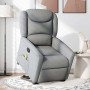 Sillón de masaje reclinable de pie de tela gris claro en Sillones | Comprar online en Foru.es
