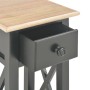 Mesa auxiliar de madera negro 27x27x65,5 cm en Mesas auxiliares | Comprar online en Foru.es