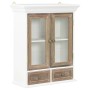 Armario de pared de madera maciza blanco 49x22x59 cm en Armarios de cocina | Comprar online en Foru.es