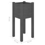 Jardinera de madera maciza de pino gris 31x31x70 cm de vidaXL, Maceteros y jardineras - Ref: Foro24-810783, Precio: 27,45 €, ...