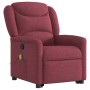 Sillón reclinable de masaje elevable tela rojo tinto en Sillones | Comprar online en Foru.es