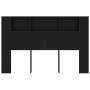 Mueble cabecero negro 160x18,5x104,5 cm de vidaXL, Cabeceros y pies de cama - Ref: Foro24-811935, Precio: 68,05 €, Descuento: %