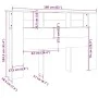 Mueble cabecero negro 160x18,5x104,5 cm de vidaXL, Cabeceros y pies de cama - Ref: Foro24-811935, Precio: 67,24 €, Descuento: %
