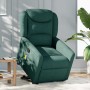 Silla de masaje reclinable de pie de tela verde oscura en Sillones | Comprar online en Foru.es