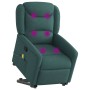 Silla de masaje reclinable de pie de tela verde oscura en Sillones | Comprar online en Foru.es