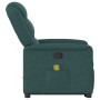 Silla de masaje reclinable de pie de tela verde oscura en Sillones | Comprar online en Foru.es