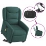 Silla de masaje reclinable de pie de tela verde oscura en Sillones | Comprar online en Foru.es