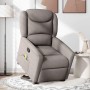 Sillón reclinable de masaje elevable tela gris taupé en Sillones | Comprar online en Foru.es
