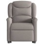 Sillón reclinable de masaje elevable tela gris taupé en Sillones | Comprar online en Foru.es