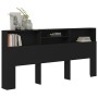 Mueble cabecero negro 220x19x103,5 cm de vidaXL, Cabeceros y pies de cama - Ref: Foro24-811899, Precio: 76,48 €, Descuento: %