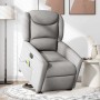 Sillón de masaje reclinable de pie de tela gris nube en Sillones | Comprar online en Foru.es