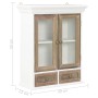 Armario de pared de madera maciza blanco 49x22x59 cm en Armarios de cocina | Comprar online en Foru.es