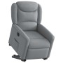 Sillón eléctrico reclinable elevable de tela gris claro en Sillones | Comprar online en Foru.es