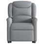 Sillón eléctrico reclinable elevable de tela gris claro en Sillones | Comprar online en Foru.es