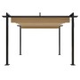 Cenador de jardín con techo retráctil gris taupe 3x3 m de vidaXL, Carpas y cenadores - Ref: Foro24-318536, Precio: 453,70 €, ...
