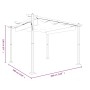 Cenador de jardín con techo retráctil gris taupe 3x3 m de vidaXL, Carpas y cenadores - Ref: Foro24-318536, Precio: 453,70 €, ...